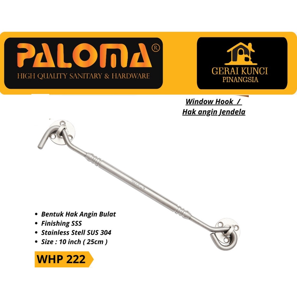 Hak Angin Paloma WHP 222 10" Bulat SSS