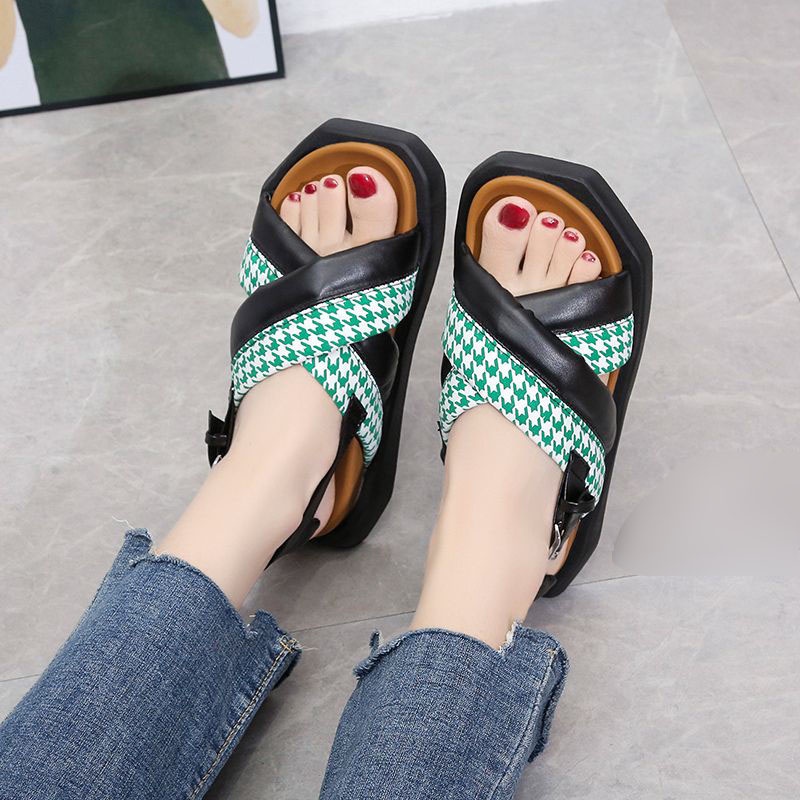 RYX - Chloe Simple Sandal Slip-On Gesper Wanita Fashion Casual - Ori Import