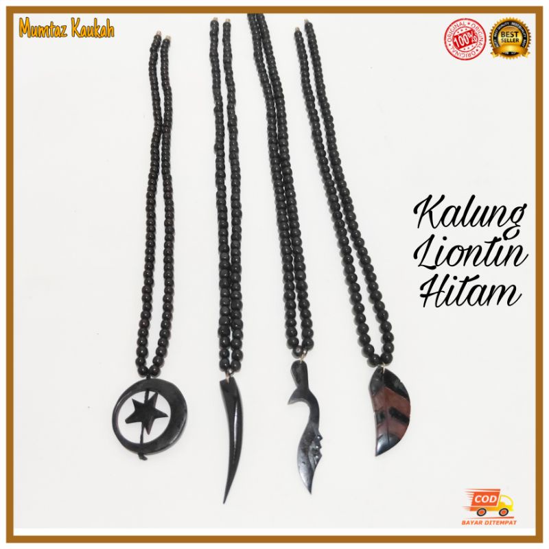 Kalung kauka kaukah hitam liontin original koka kaokah kokka kaoka