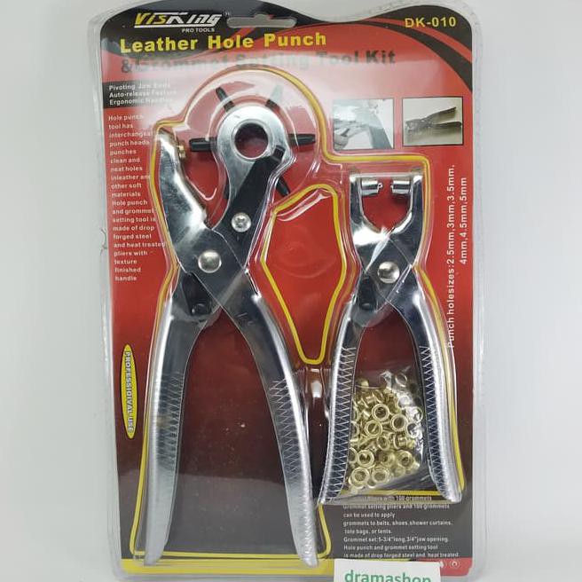 

Leather Hole Punch Set Pembolong Tas Sabuk Gesper Kulit Set 2Pcs Kode 497