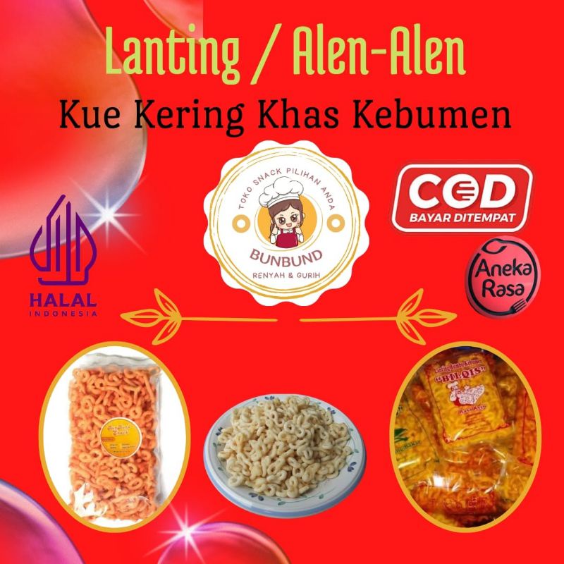 

Lanting Khas Kebumen | Cemilan enak gurih varian rasa
