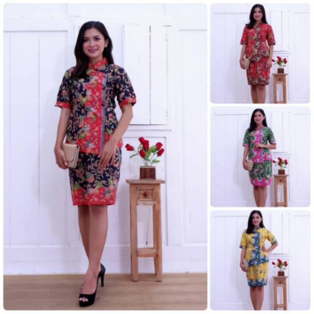 Diskon Setelan Batik Solo Rebca Pendek 2 WARy0wc3b0Wgo