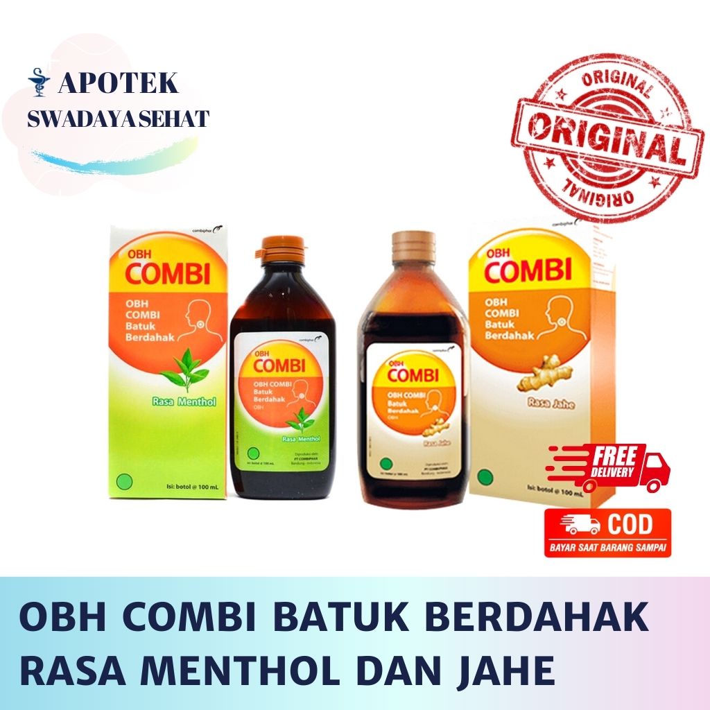 OBH Combi Batuk Berdahak 100 ML Rasa Menthol Dan Jahe  Sirup