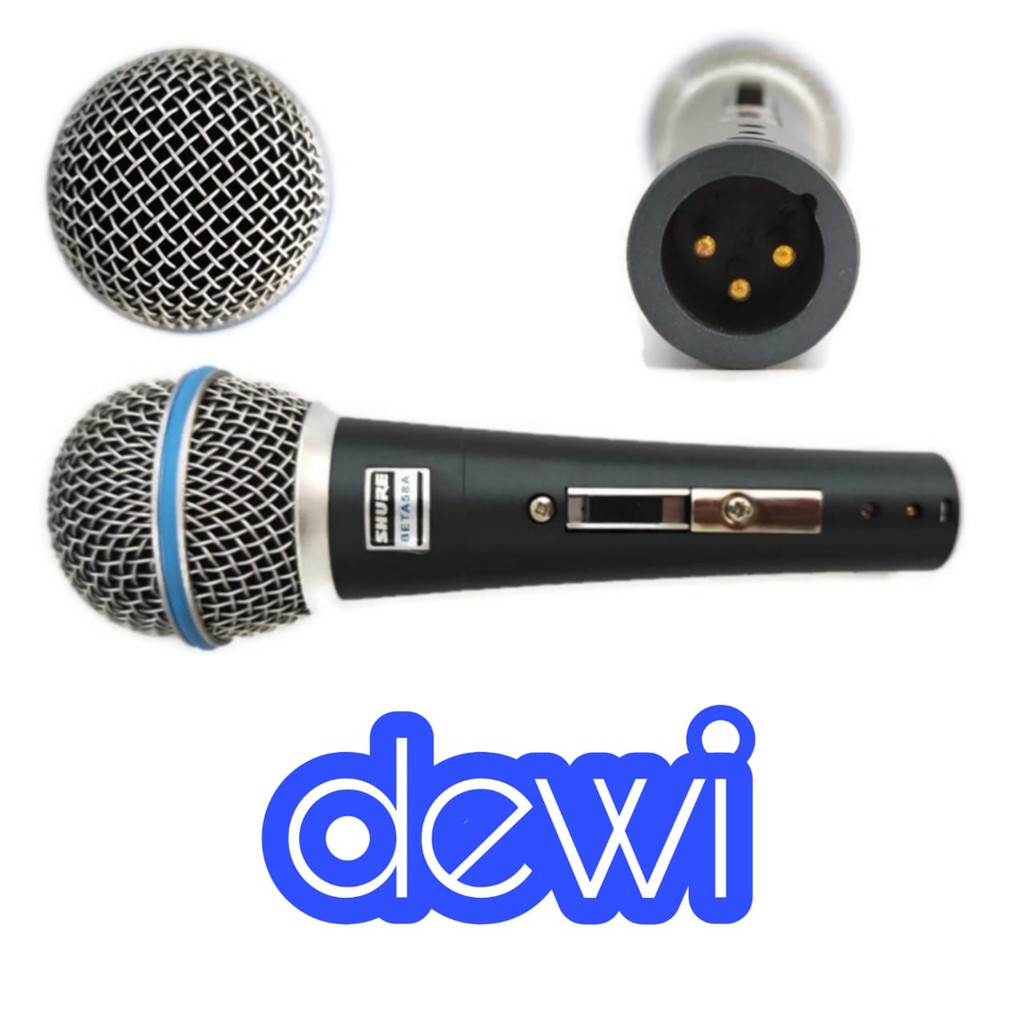 MIC SHURE BETA 58 SK PAKAI SAKLAR ON OFF/ MICROPHONE SHURE KABEL BETA 58 SK / MIC SHURE BETA 58 SK