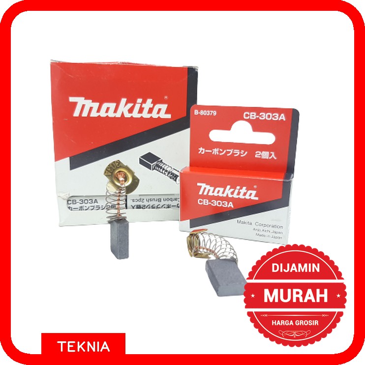 Carbon Brush CB 303A MAKITA - Batu Arang - Original 100%