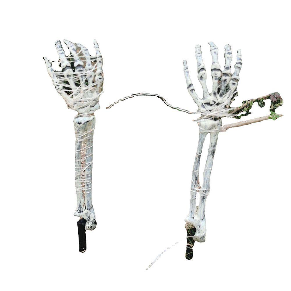 Preva 2 Pcs Halloween Skeleton Tangan Indoor Yard Perlengkapan Pesta Dekorasi Halloween