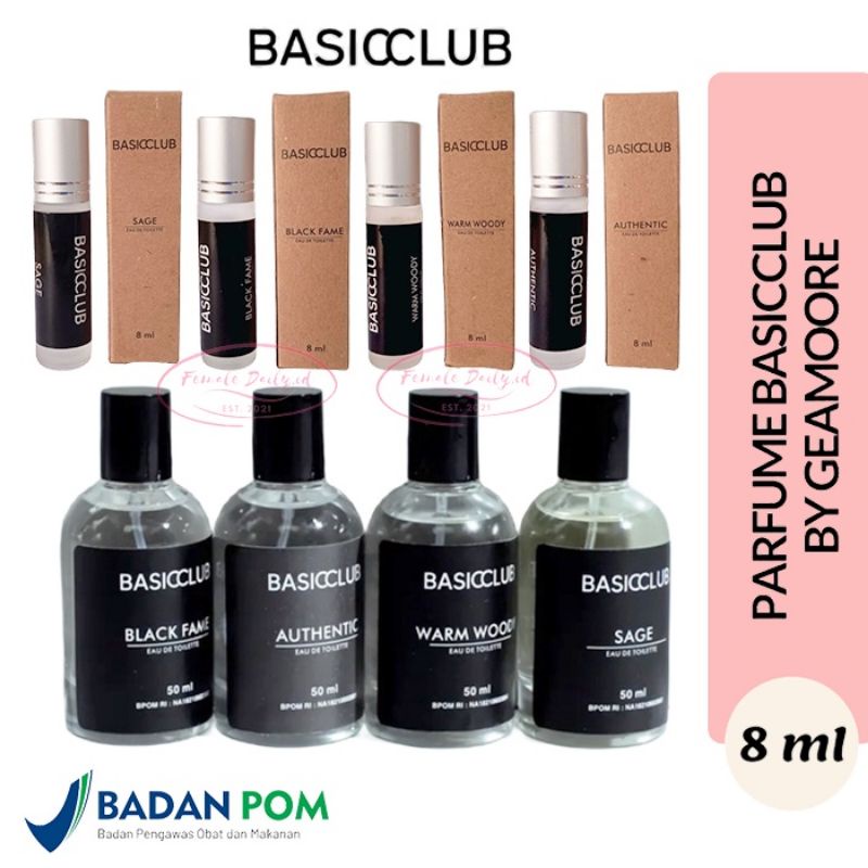 GEAMOORE PARFUME BASICCLUB [PARFUM UNISEX/COWOK/PRIA] BPOM