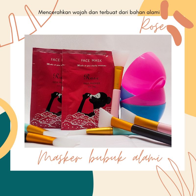 25gr FACE MASK BUBUK ALAMI / MASKER BUBUK ORIGINAL (BISA LANGSUNG DILEPAS