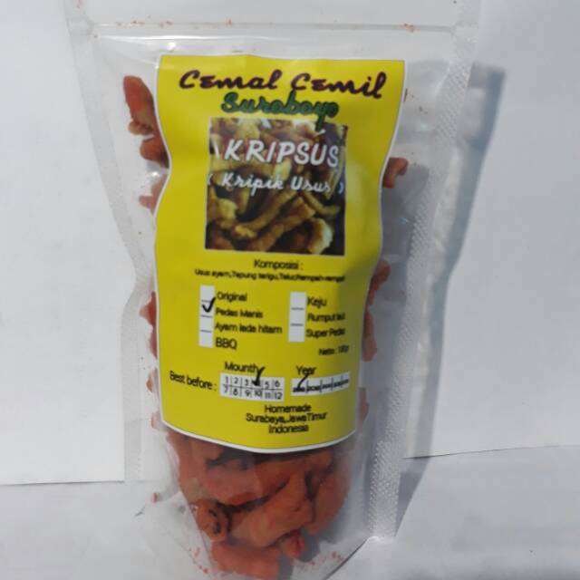 

Cemilan KRIPIK USUS 130gr | Snack| makanan ringan