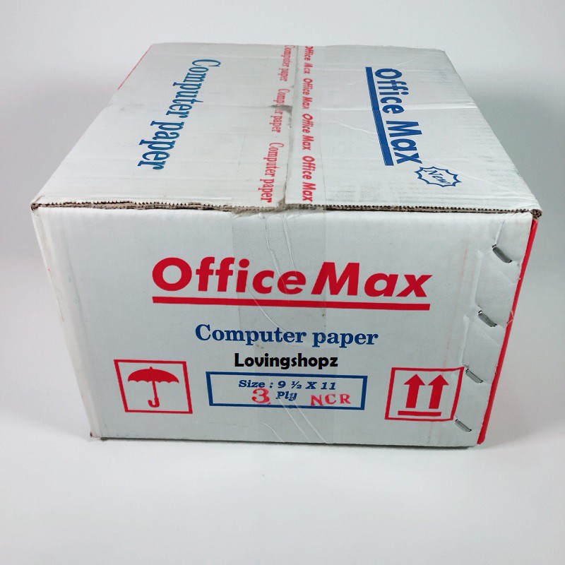 

Continuos Form Office Max 9 1/2 Inch X 11 Inch, 3 Ply