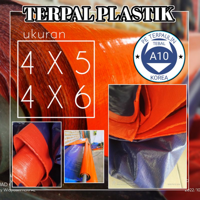 TERPAL PLASTIK TERPAL GELARAN UKURAN 4x6 4x5 TEBAL A10 ORIGINAL KOREA