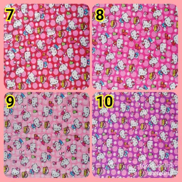 Kain yelvo printing motif Hello Kitty
