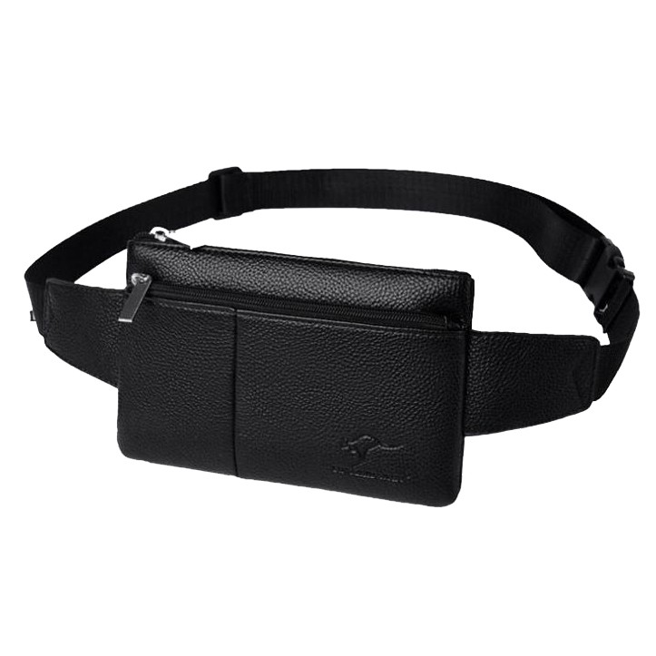COD Highland Tas Pinggang Pria Kulit PU Kasual Anti Air Waist Bag Fashion Korea IMPORT TS607