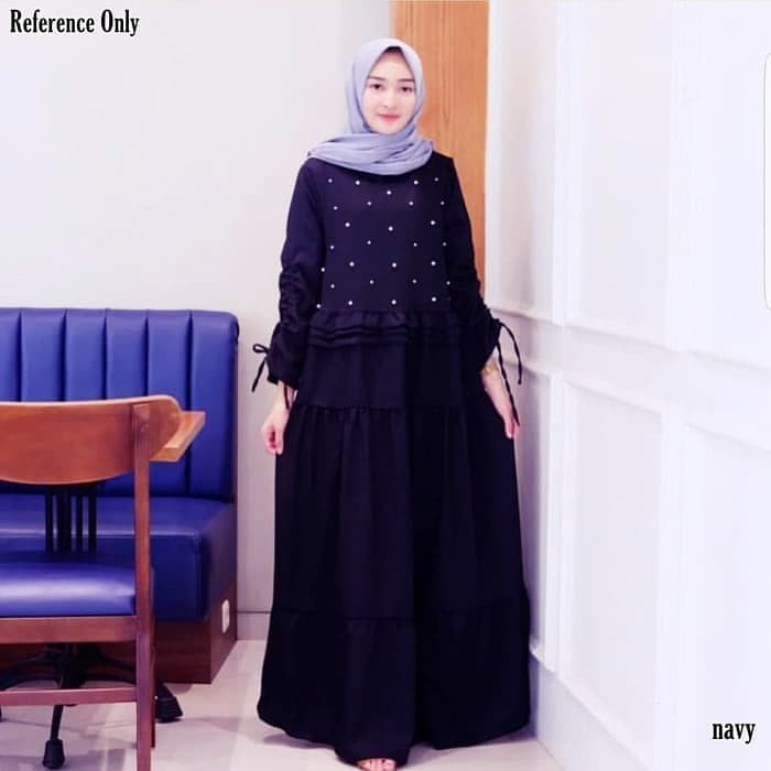 GAMIS SYARI ANNAJAH CAPUCCINO 900GR 110 140 ALLSIZE GAMIS SYARI BUSUI CADAR CREPE HQ POLOS MURAH I.