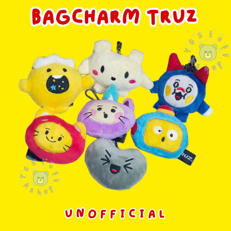 [READY STOCK] BAGCHARM TRUZ - KEYRING TRUZ - CHILLI/RURU/PODONG/WOOPY/BONBON/HIKUN - UNOFFICIAL