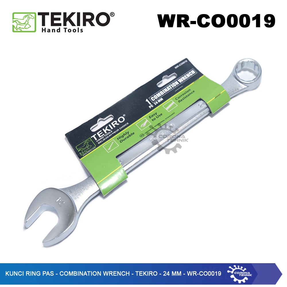 WR-CO0019 - Kunci Ring Pas - Combination Wrench - Tekiro - 24 mm