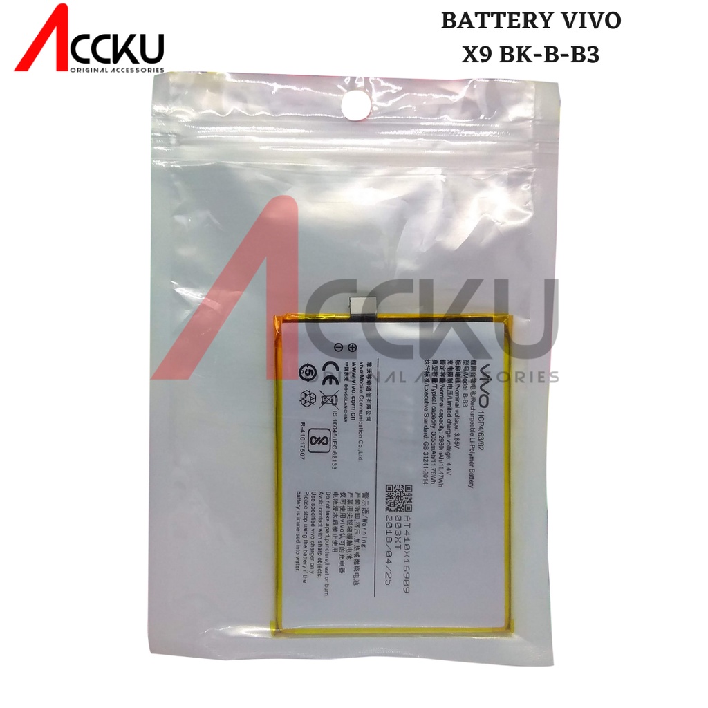 BATERAI VIVO X9 BATTERY VIVO X9 BATERAI VIVO BK-B- B3 ORIGINAL