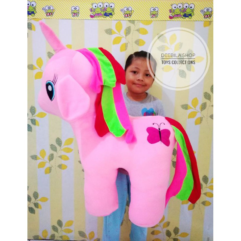BONEKA KUDA PONI JUMBO / BONEKA LITTLE PONY JUMBO / BONEKA KUDA PONY LUCU / BONEKA KUDA PONI MURAH