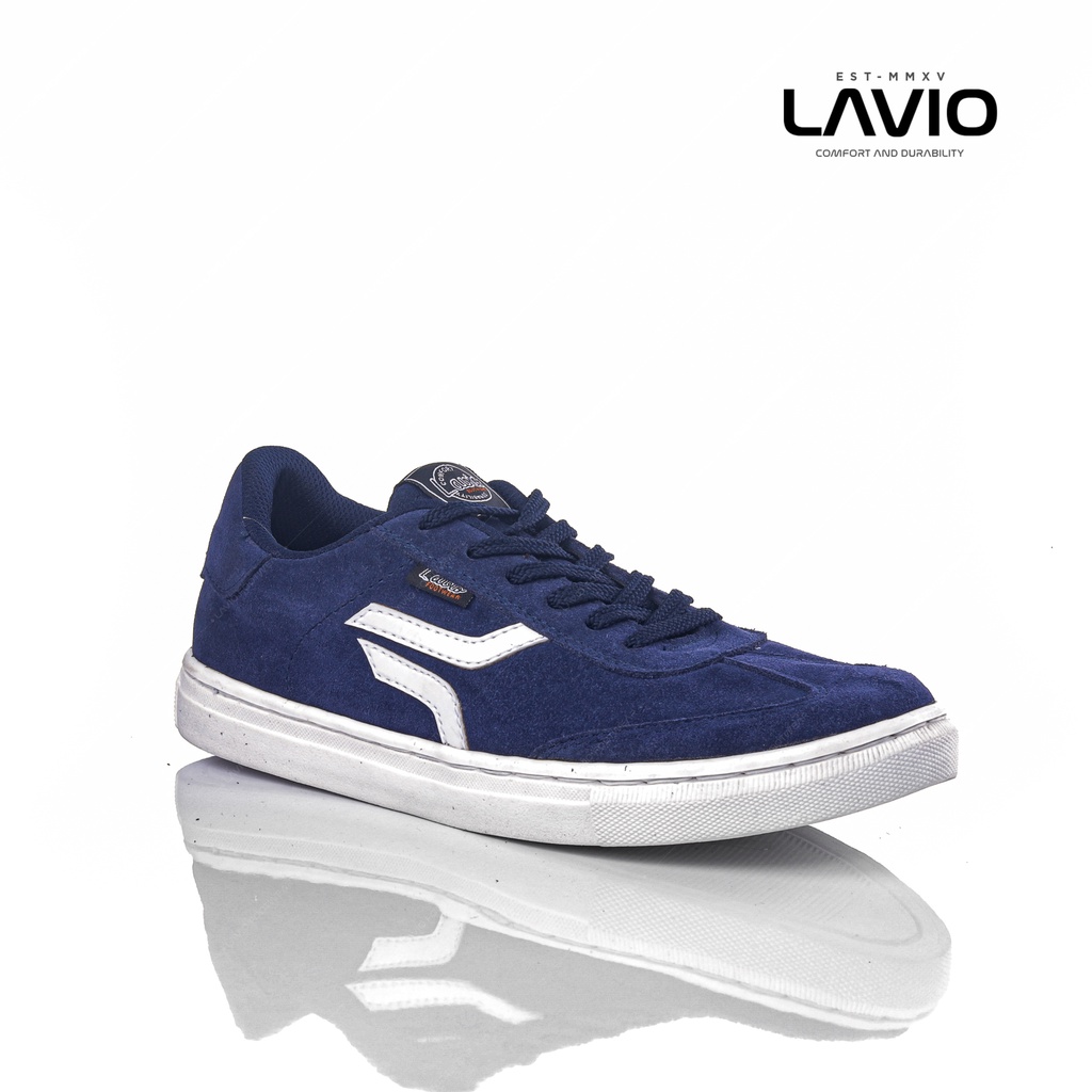 Lavio Sepatu Sneakers Kulit Suede Original Kekinian Light Terbaru 2021