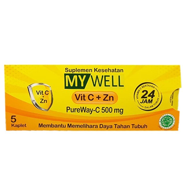 My Well Vitamin-C + Zinc Suplemen Makanan Strip
