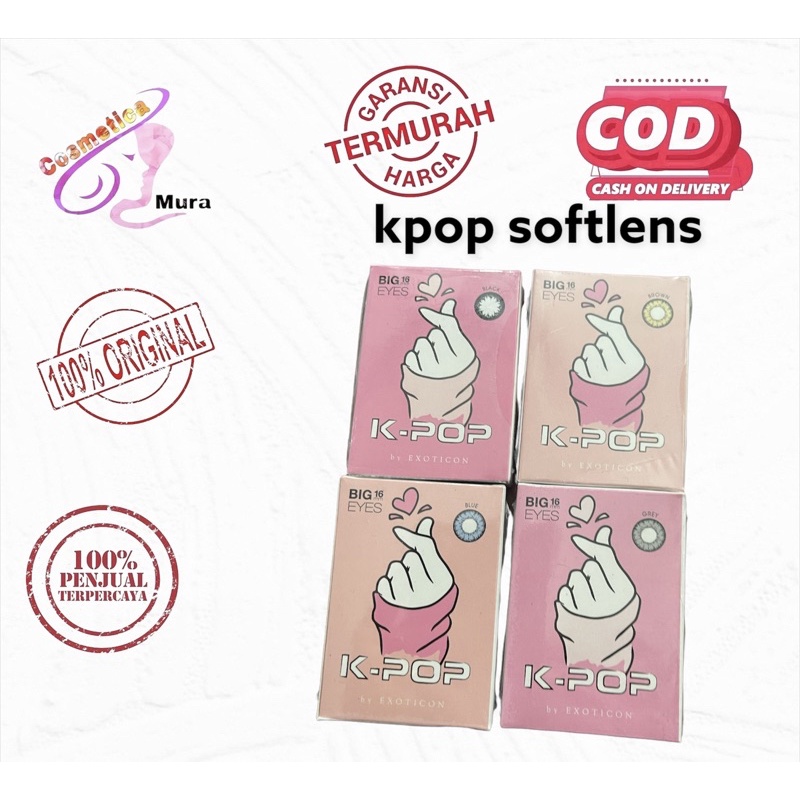 [ dm 16mm ] k-pop lensa mata - softlens kpop dm 16mm