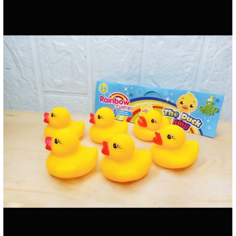 mainan bebek vynil vinyl bebek mandi pencet set 6 pcs mainan bebek bunyi