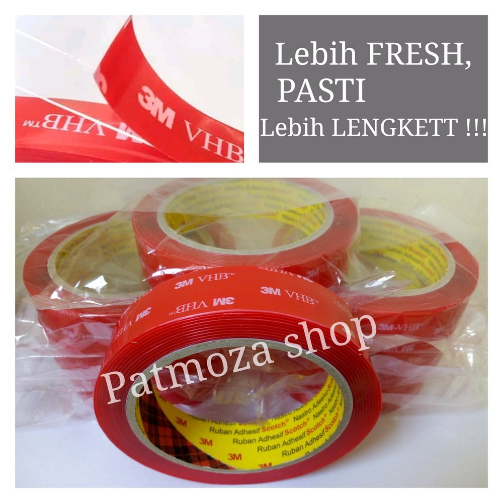 

Promo Double Tape 3M Bening Transparan ASLI Ukuran 24 mm - ORIginal Murah