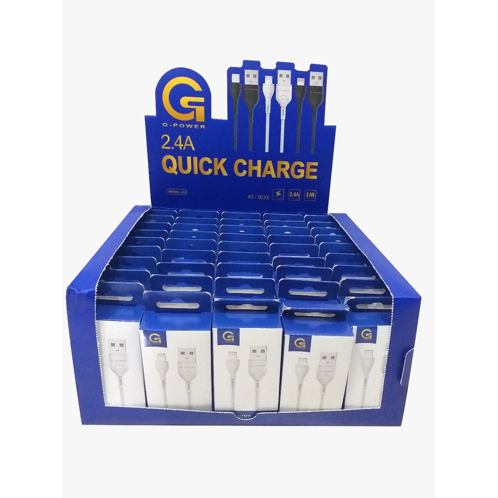 GPOWER KABEL DATA U11 FAST CHARGING PER BOX ISI 45 PER PCS