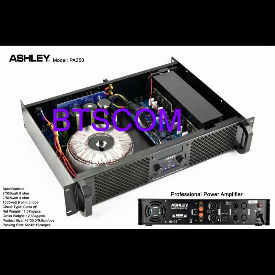 POWER AMPLIFIER ASHLEY PA350/PA 350 ORIGINAL NEW