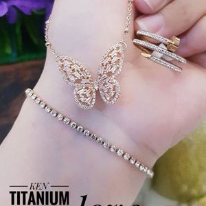 TiTanium set perhiasan wanita AG04