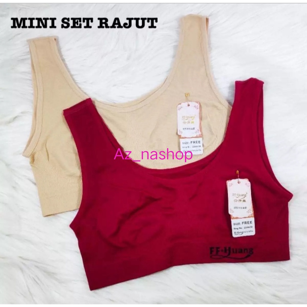 TERLARIS... 3 PCS MINISET RAJUT ANAK REMAJA/MINISET RAJUT FF HUANG/MINISET STRETCH KOREA RAJUT