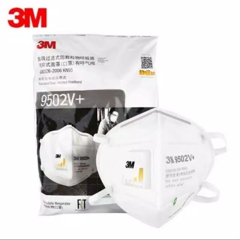 Masker 3M N95/KN95 9502V+ Headloop