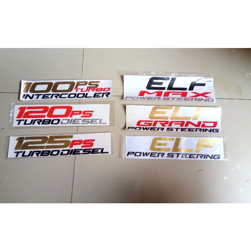 Stiker Isuzu elf / sticker elf