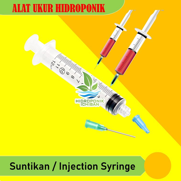 Suntikan Syringe 12 mL Injektor Stok Nutrisi AB Mix