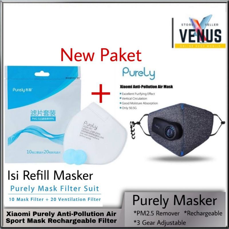 Purely Masker N95 Anti Polusi Mask PM2.5 - Masker KN95 HZSN001