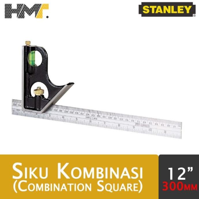 

STANLEY Combination Square 12" (300mm) / Penggaris Siku Kombinasi