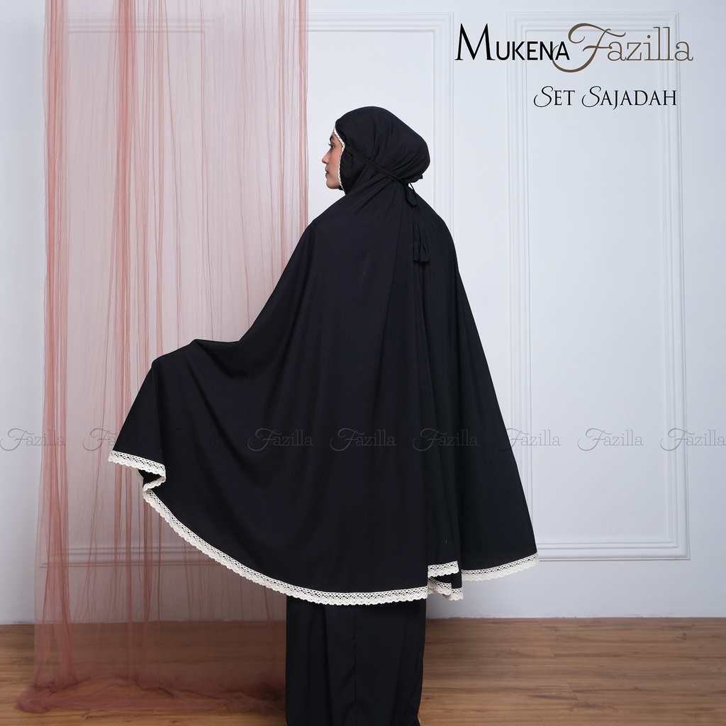 Mukena Dewasa Katun Premium Polos Fazilla Set Tas Sajadah Adem Lembut