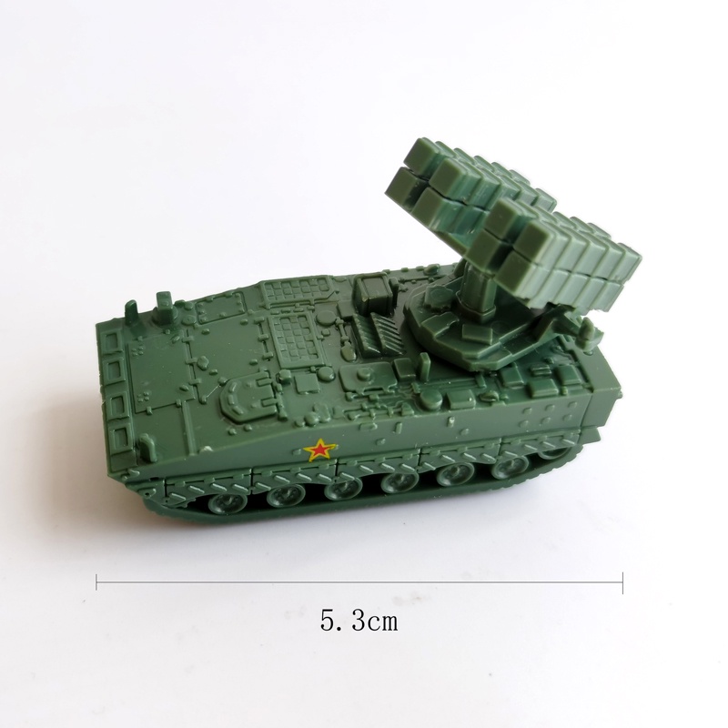 4pcs Mainan Model Tank Militer PLZ-05 Red Arrow 10 Mini Skala 1 / 144