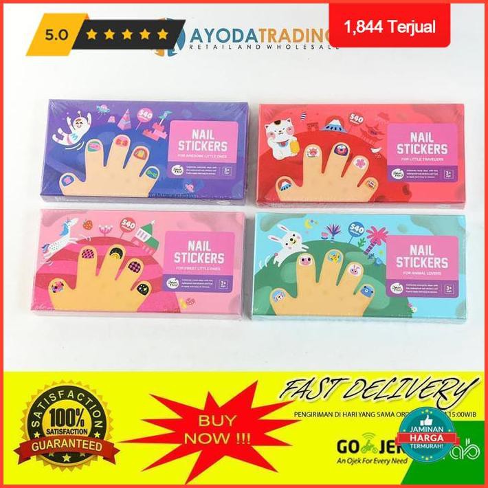 

Joan Miro Nail Stickers Anak Hadiah Kado - Biru Limited