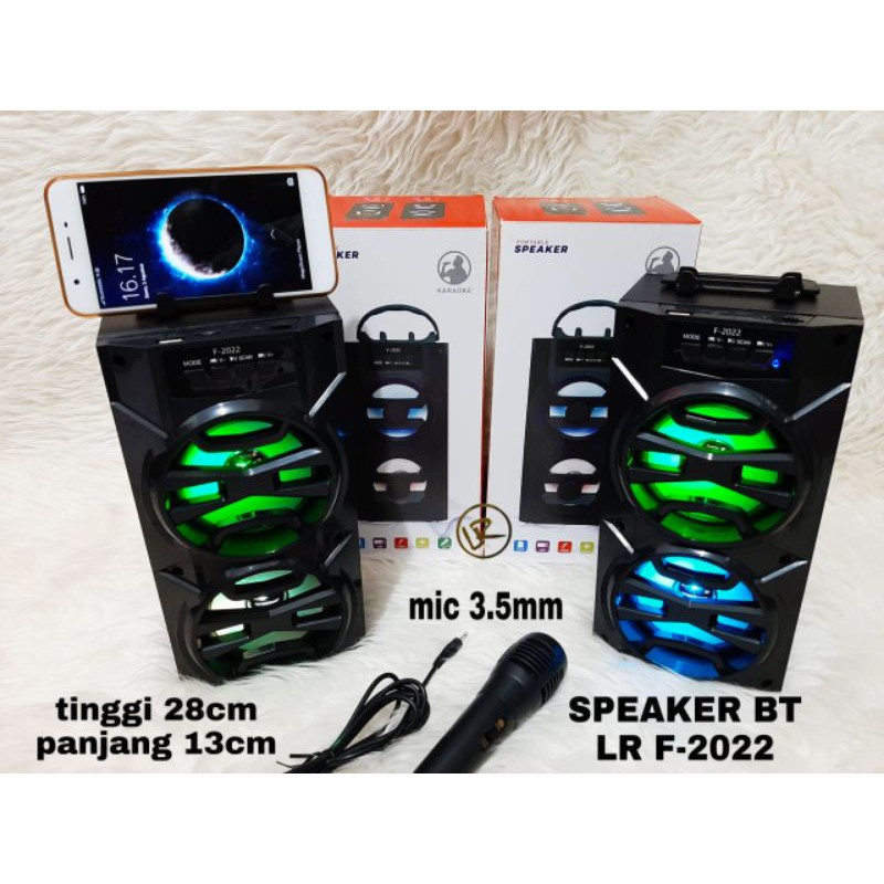 Speaker Bluetooth Portabel LR F-2022 / Speaker aktif F-2022 High Quality bommz