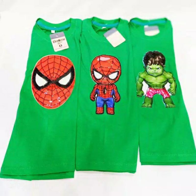 KAOS ANAK LAKI LAKI MOTIF KARTUN AVENGER UMUR 1-10 TAHUN