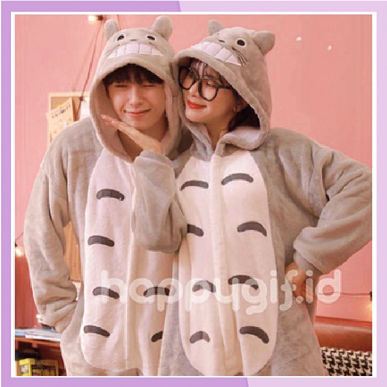 BAJU TIDUR KOSTUM ONESIE KIGURUMU PIYAMA DEWASA KARAKTER - TOTORO