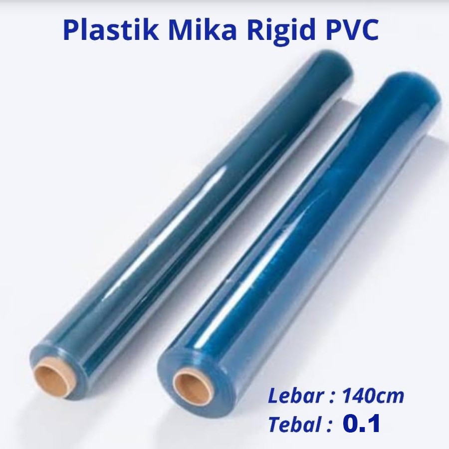 

Plastik Mika Rigid Kaku Super Clear Bening Tebal 0.1mm Lebar 140cm
