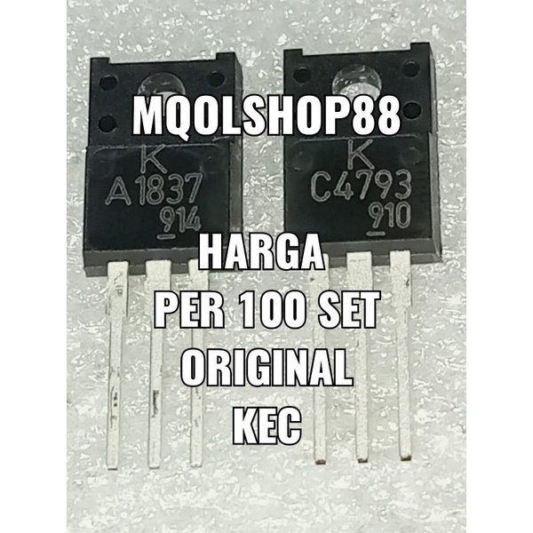 100set TR TRANSISTOR KEC ORIGINAL SA1837 SC4793 A 1837C 4793 A1837 C4793