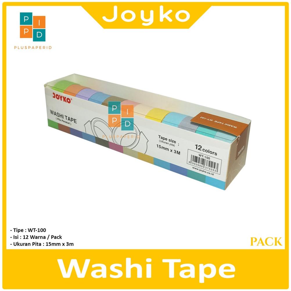 Joyko Washi Tape Wt-100 Lakban Pita Perekat - Set