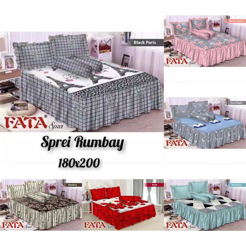 SPREI RUMBAI FATA 180X200 FATA SIGNATURE SPREI RUMBAY