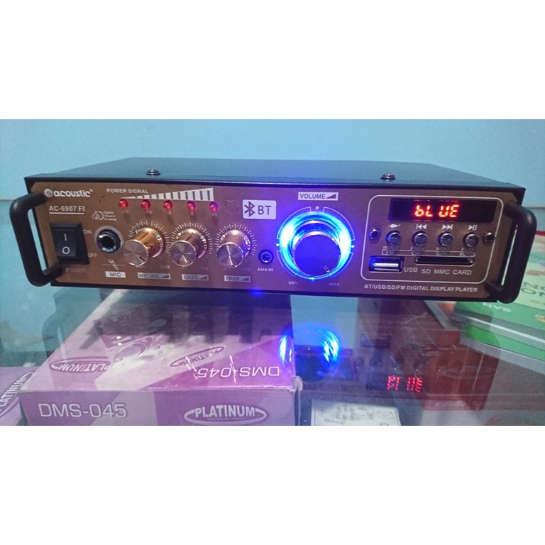 POWER AMPLI PROFESIONAL KARAOKE ACOUSTIC AC6907FI Usb FM BLUETOOTH