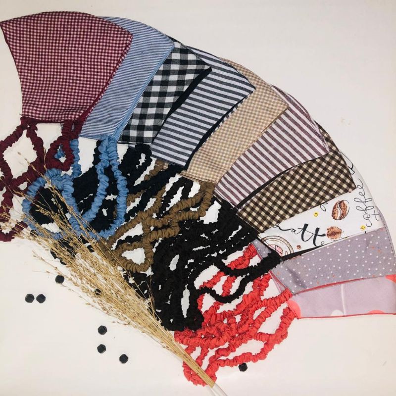 Masker3ply serut hijab lusinan