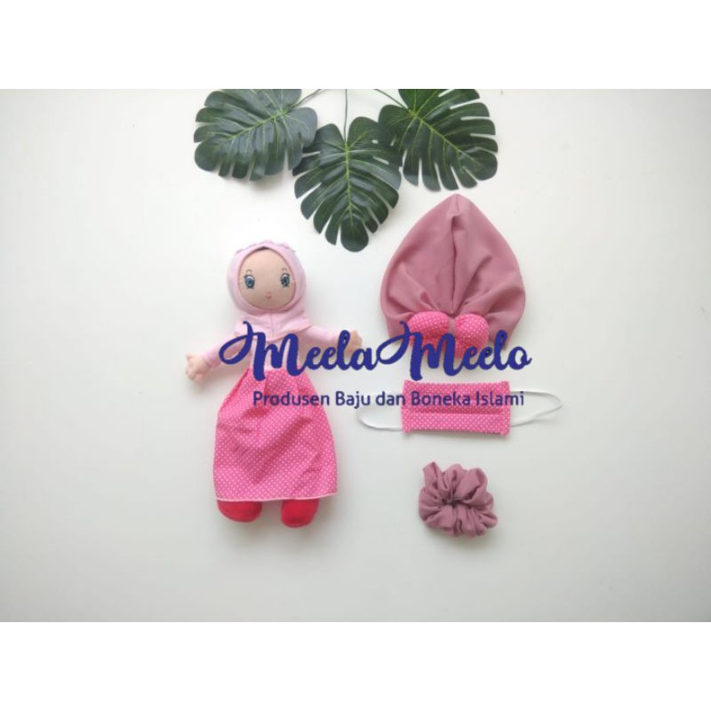 boneka mainan anaka boenka muslimah isi 4 pcs