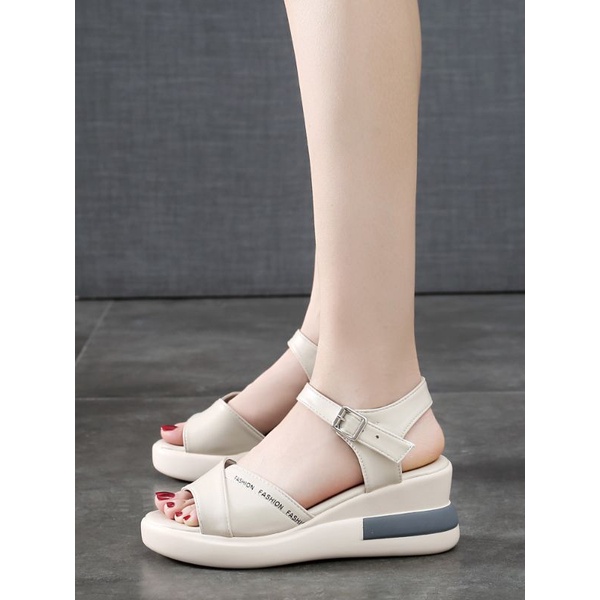 NF721 - Sepatu Wedges Fashion Wanita Import